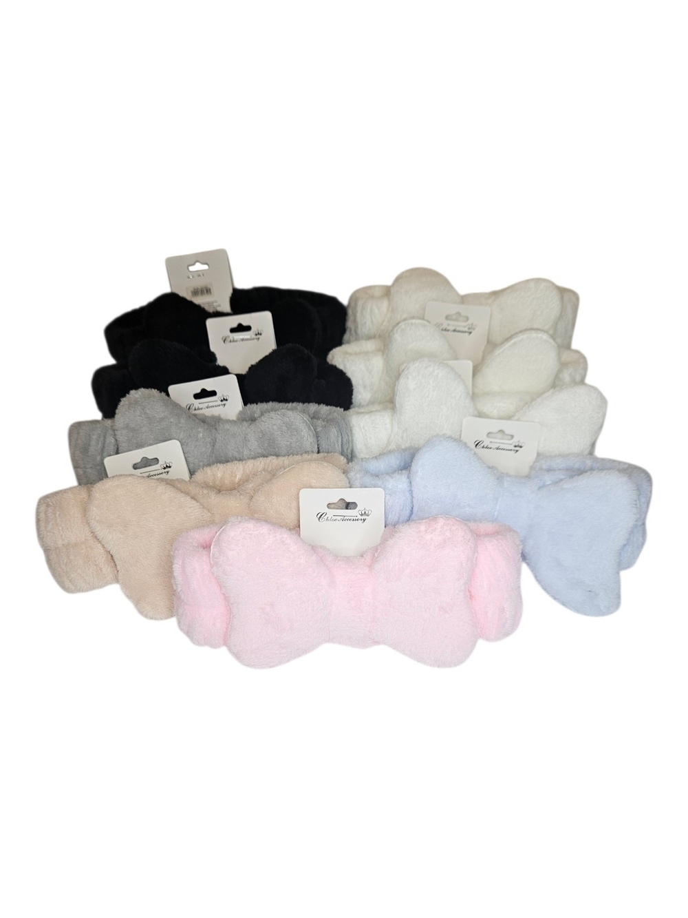 Pick 1 Plush Bow Spa Headband - Assorted Colors NWT